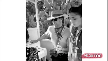 Manuel Lombo de camino al Rocío