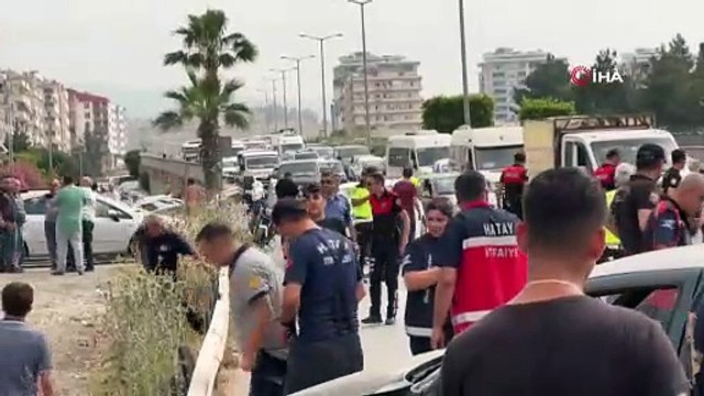 İntihar girişimini izleme merakı zincirleme kazaya neden oldu: 5 yaralı