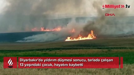 Acı olay! Tarlada çalışırken yıldırım düşmesi sonucu öldü
