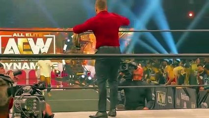 What happened after MJF F-bombed Tony Khan CM Punk arrives during commercials LA Crowd CHEERS MJF