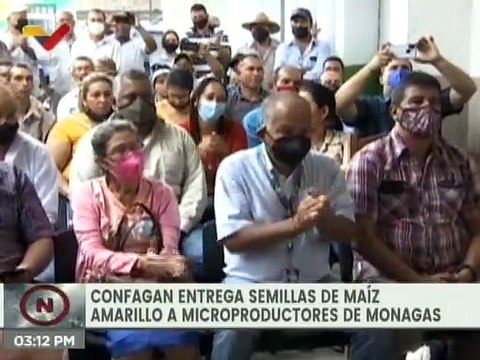 Confagan entrega semillas de maíz amarillo a microproductores agrícolas del estado Monagas