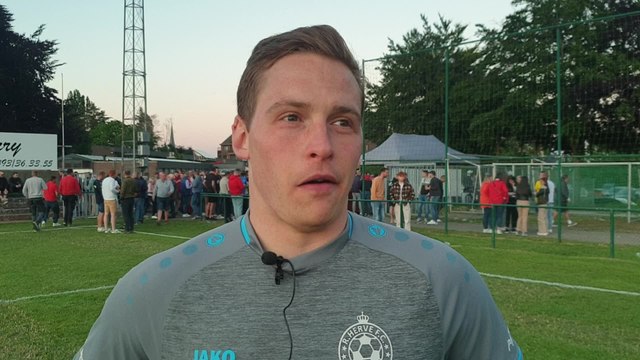 L'Avenir Verviers - Quentin Simonis (Herve) après la défaite face à Hannut