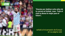‘Lo mejor para el futuro’; Juan Mata deja al Manchester United tras ocho años