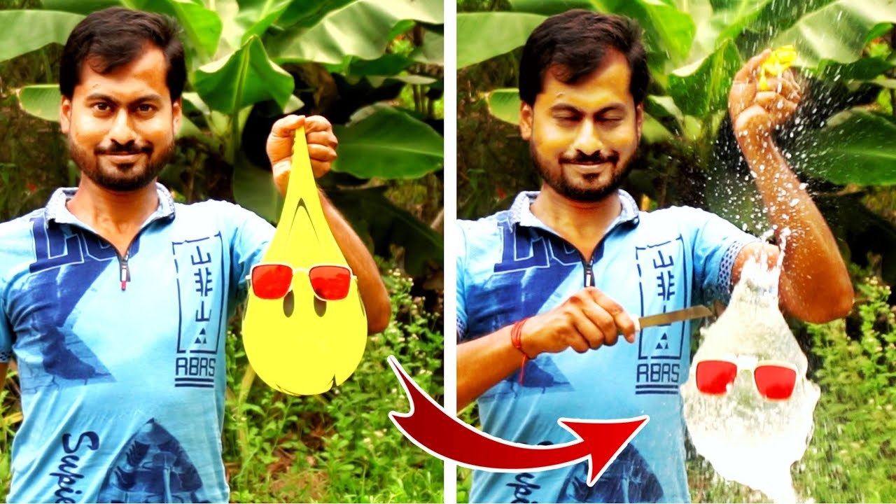 EASY  HOME Experiment -  WATCH Water Balloons in Slow Motion