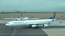 South African Airways A340-313 Take Off & Landing At Cape Town International Airport 4K