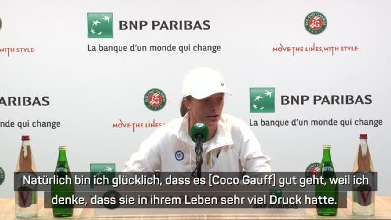 Swiatek über Gauff: 'Vergesse, dass sie 18 ist'