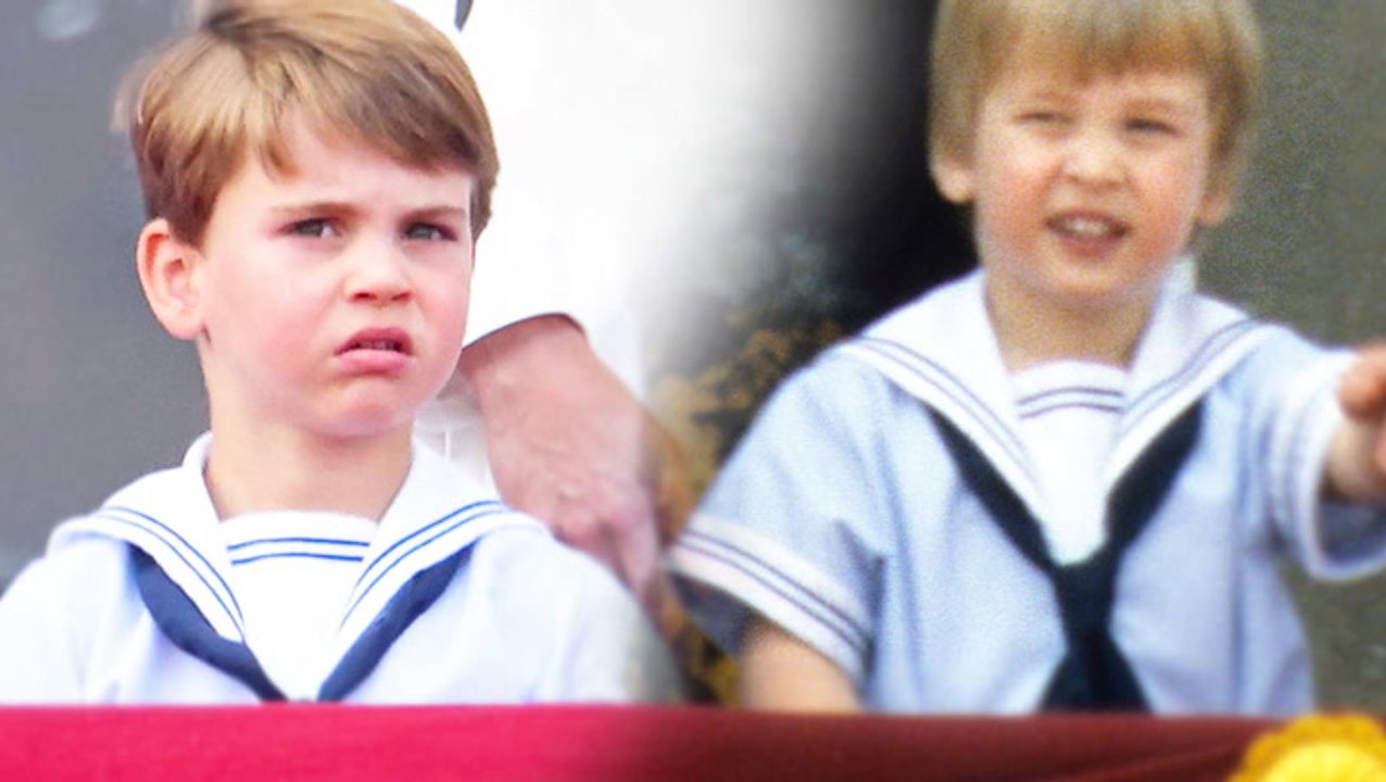 Aufgefallen? Prinz Louis trägt selbes Outfit wie Vater William vor über 30 Jahren