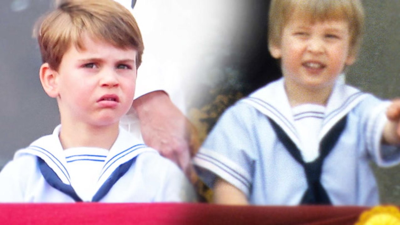 Aufgefallen? prinz louis trägt selbes outfit wie vater william vor über 30 jahren