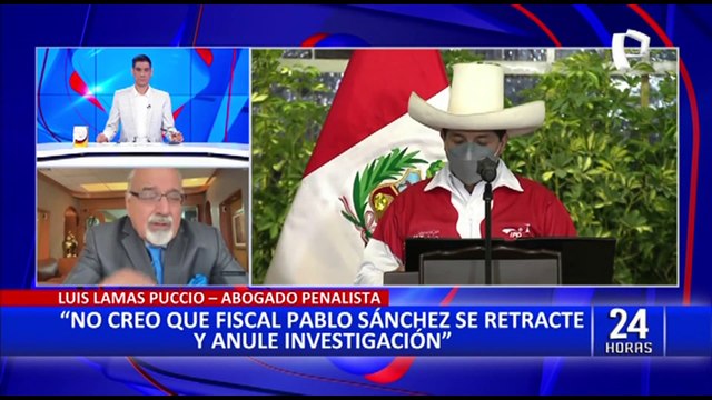 Lamas Puccio sobre ampliación de investigación a Castillo: “no creo que Pablo Sánchez se retracte”