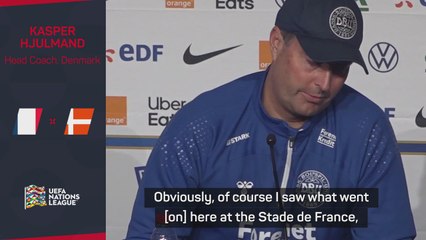 Hjulmand not expecting repeat of crowd troubles at Stade de France