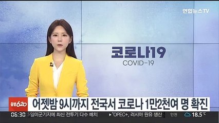 어젯밤 9시까지 전국서 코로나 1만2천여 명 확진