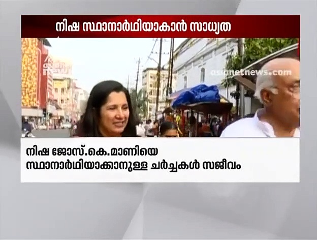 മറ്റ് പ്രമുഖരില്ല; പാലായിൽ നിഷ യുഡിഎഫ് സ്ഥാനാർത്ഥിയാകാൻ സാധ്യത