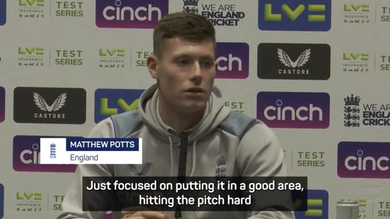 Potts 'over the moon' with debut performance