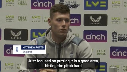 Potts 'over the moon' with debut performance