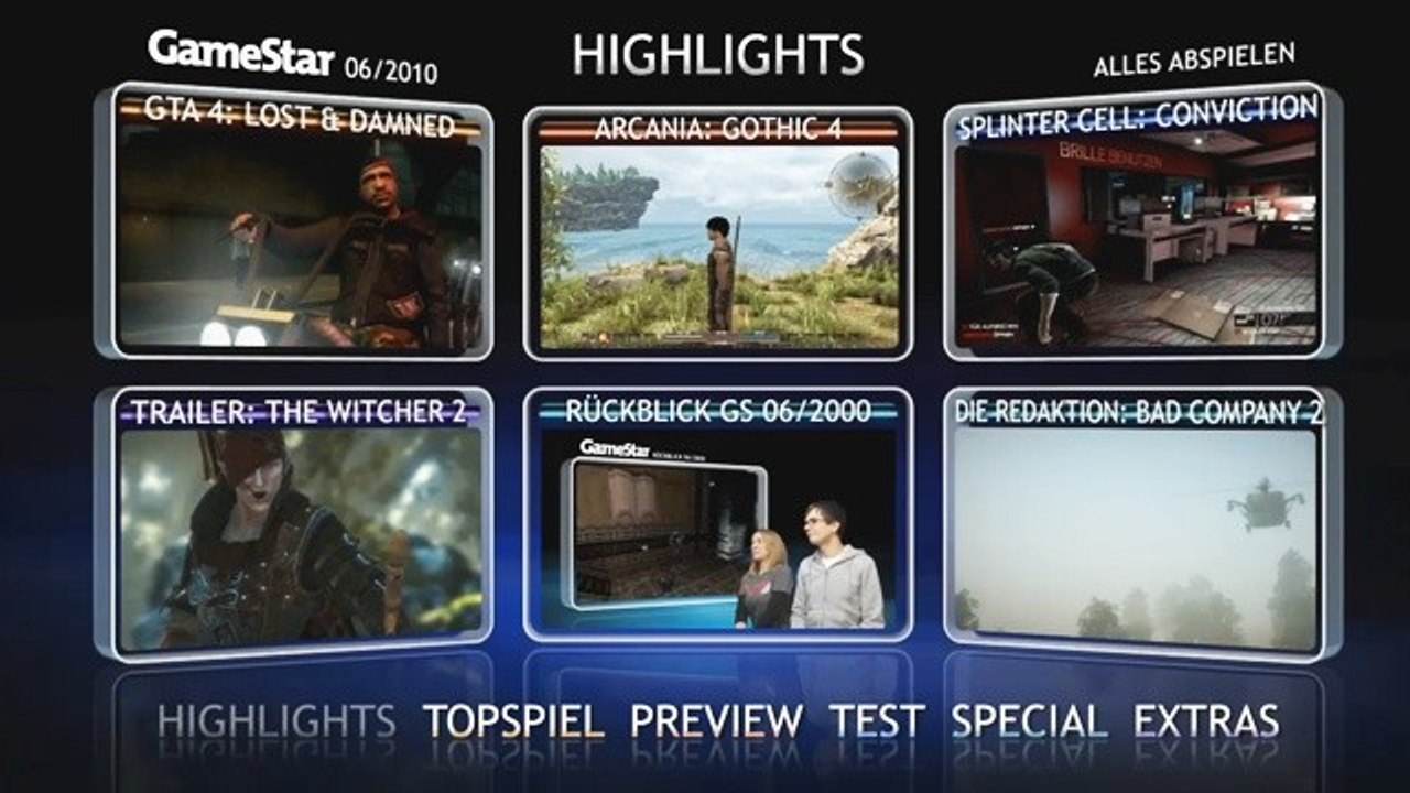 Video-Highlights 06/2010 - Die Highlights der GameStar-DVD