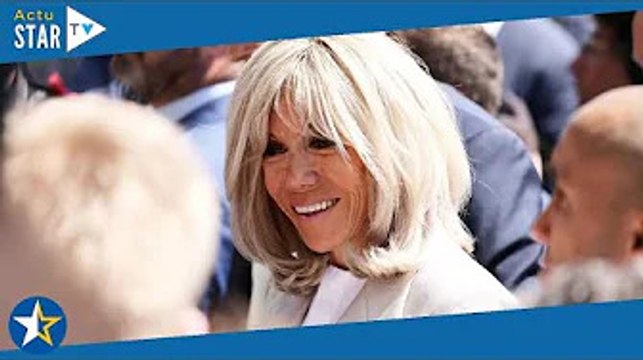 Jubilé d'Elizabeth II : Brigitte Macron ultra chic en blanc au bras d'Emmanuel Macron pour raviver l