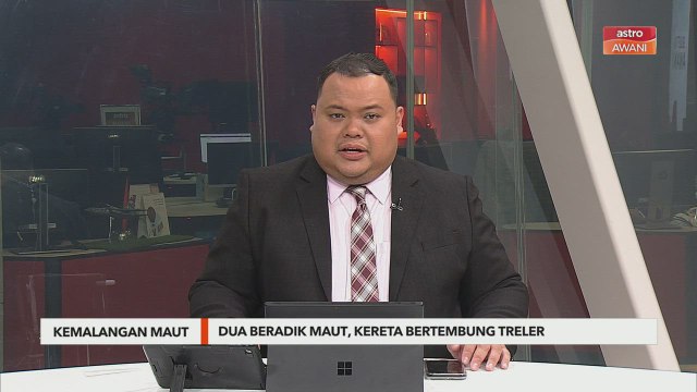 Kemalangan Maut | Dua beradik maut, kereta bertembung treler