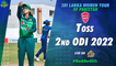 Toss | Pakistan Women vs Sri Lanka Women | 2nd ODI 2022 | PCB | MA2T