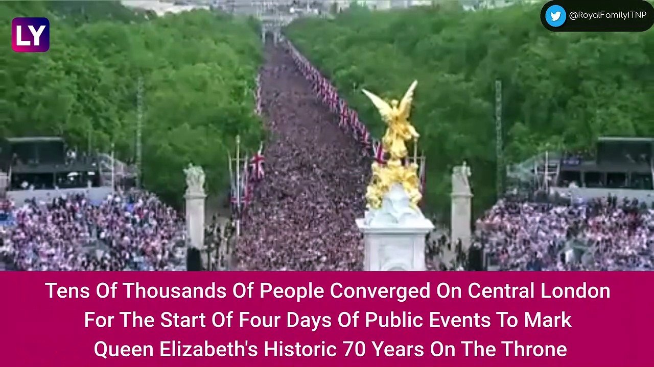 Queen Elizabeth's Platinum Jubilee Celebrations: 70 Aircraft Flypast, March Past, And The Monarch's Balcony Appearance Marks First Day