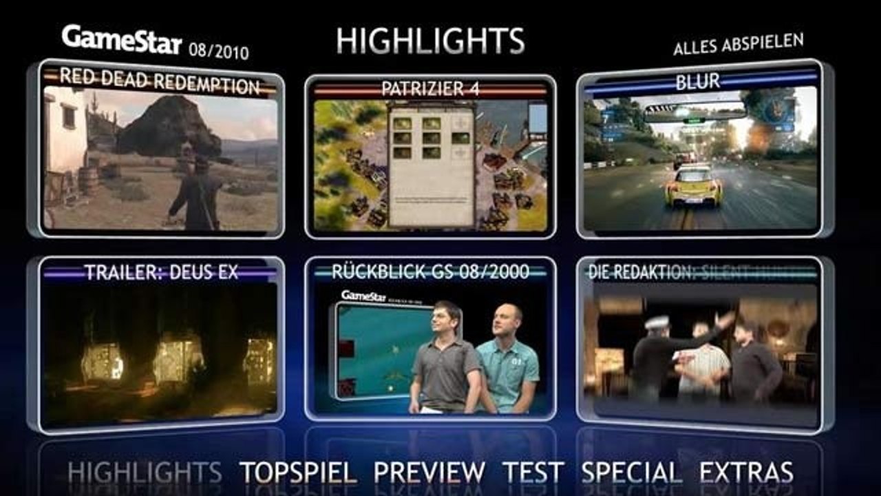 Video-Highlights 08/2010 - Die Highlights der GameStar-DVD