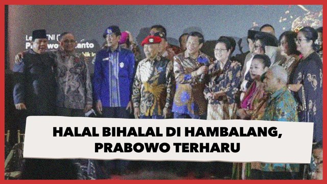 Halal bihalal di Hambalang Dibanjiri Mantan Komandan TNI, Prabowo Terharu Merasa Dihormati