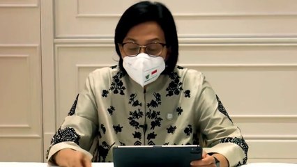 Konferensi Pers Mentri Keuangan Sri Mulyani Terkait Pencairan Tunjangan ASN Dan Pensiunan
