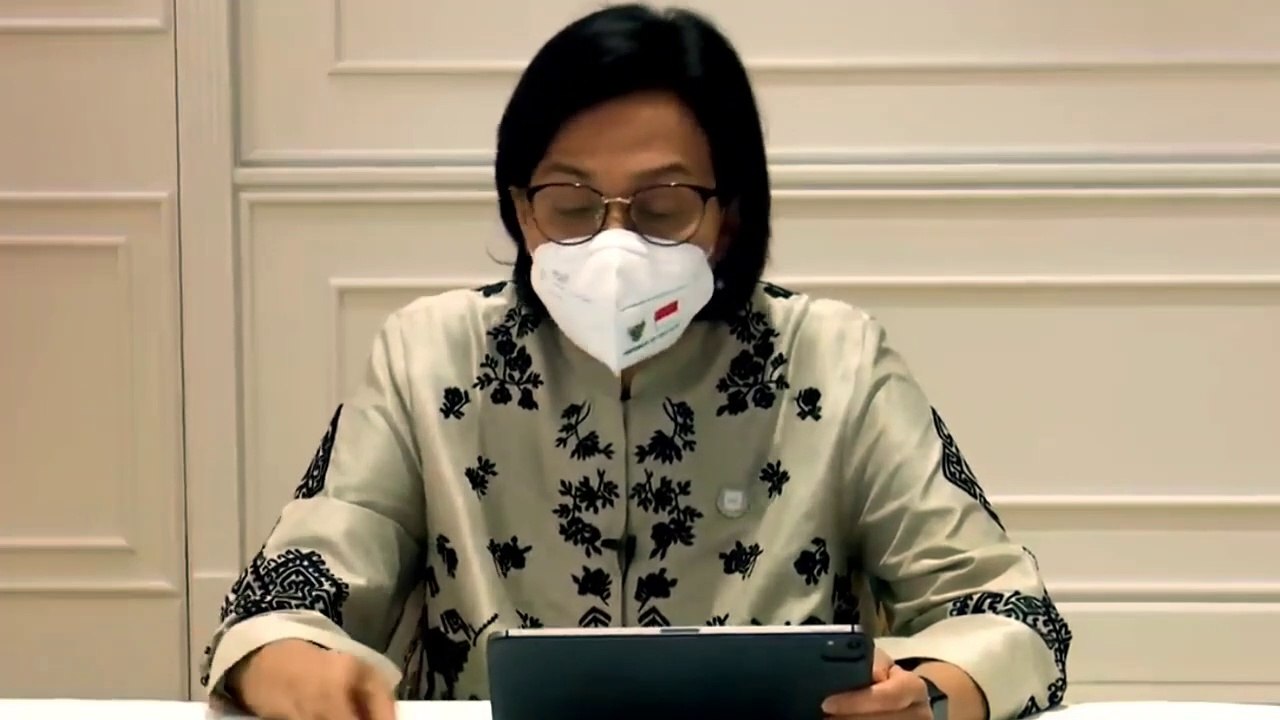 Konferensi Pers Mentri Keuangan Sri Mulyani Terkait Pencairan Tunjangan ASN Dan Pensiunan