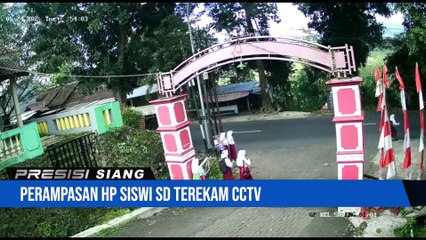 TEREKAM CCTV SUAMI ISTRI RAMPAS PONSEL ANAK SEKOLAH, PELAKU BERHASIL DIBEKUK POLISI