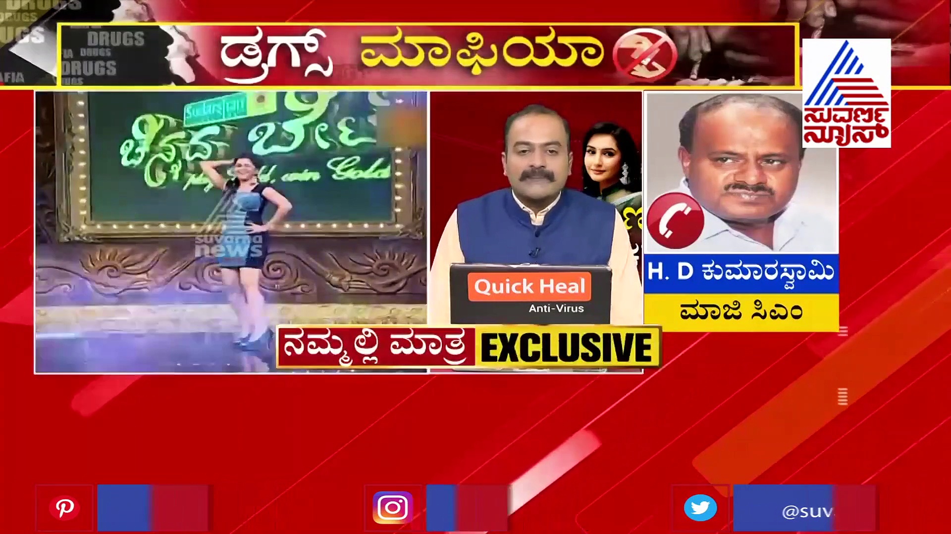 ಡ್ರಗ್ಸ್ ಕೇಸ್: ಅನುಶ್ರೀ-ಮಾಜಿ ಸಿಎಂ ಕಾಲ್ ರಹಸ್ಯ, ಕುಮಾರಣ್ಣಗೆ ಸಿಟ್ಯಾಕೆ..? ಸಿಡುಕ್ಯಾಕೆ..?
