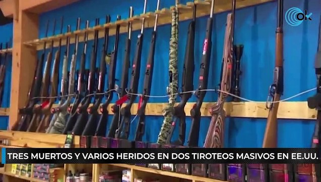 Tres muertos y varios heridos en dos tiroteos masivos en EE.UU.