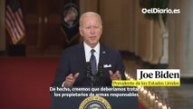 Biden pide en un discurso a la nación que se prohíban las armas de asalto