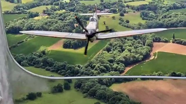 View from Lancaster during flypast over Buckingham Palace