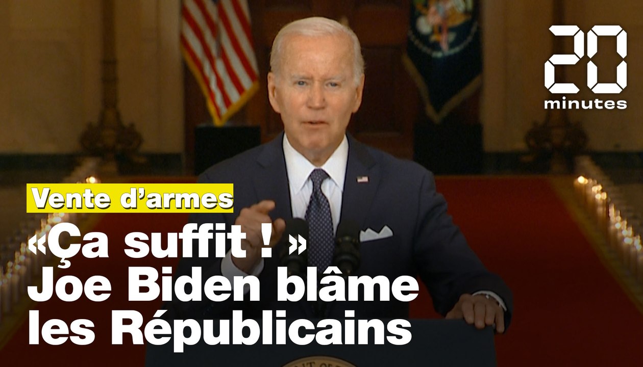 Joe Biden appelle à interdire la vente de fusils d’assaut et fustige les Républicains