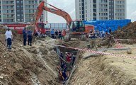 Başakşehir'de inşaat alanında 1 işçi göçük altında kaldı