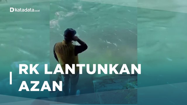 Momen Ridwan Kamil Lantunkan Azan untuk Eril di Sungai Aare | Katadata Indonesia