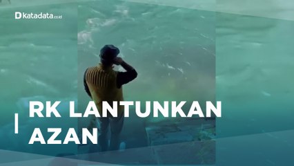 Momen Ridwan Kamil Lantunkan Azan untuk Eril di Sungai Aare | Katadata Indonesia