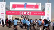 KAHİRE-  Mısırlılar Dünya Bisiklet Günü'nde pedal çevirdi