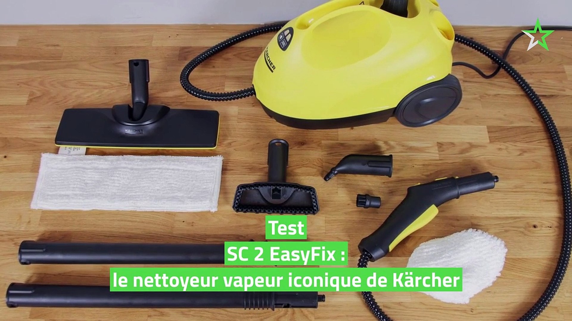 Test SC 2 EasyFix : le nettoyeur vapeur iconique de Kärcher - Vidéo  Dailymotion