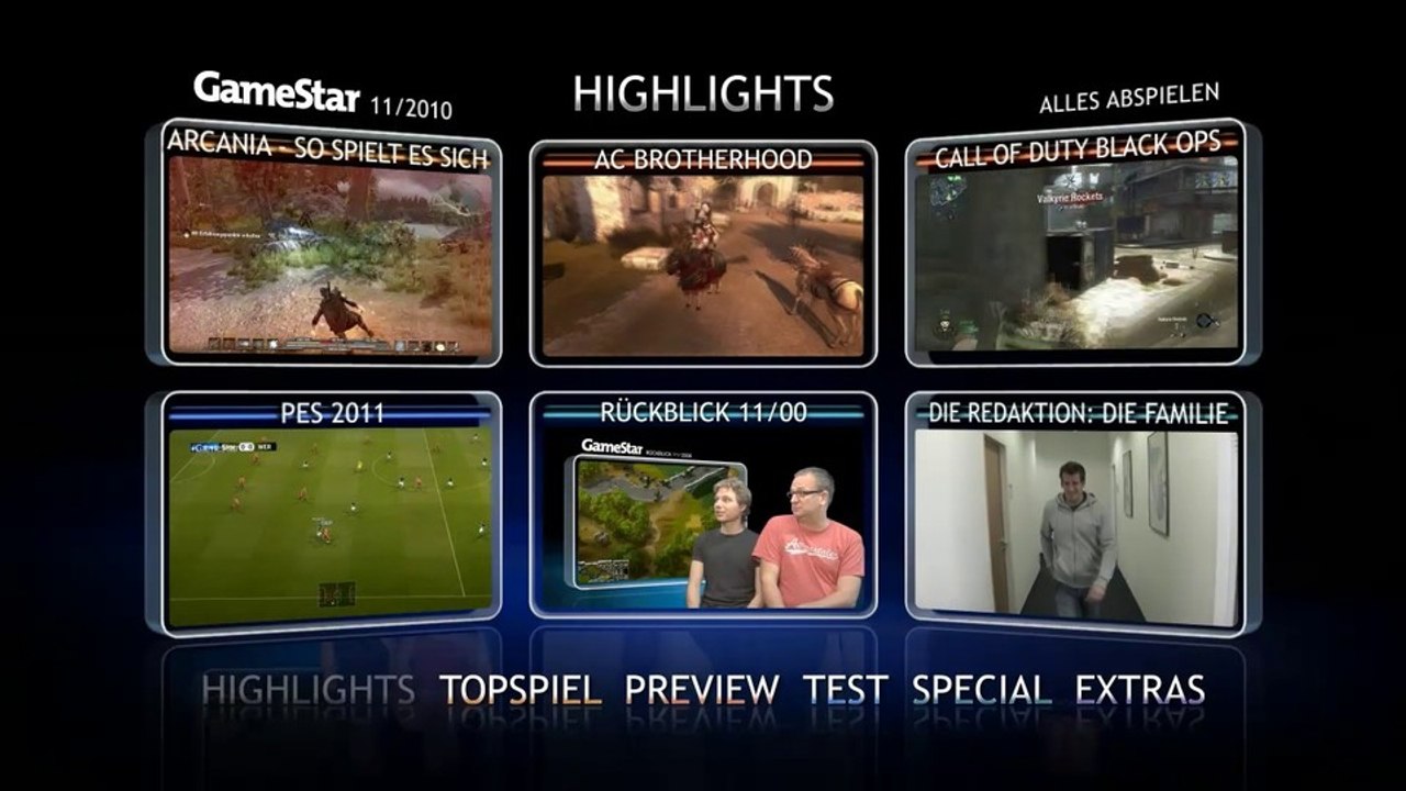 Video-Highlights 11/2010 - Die Highlights der GameStar-DVD
