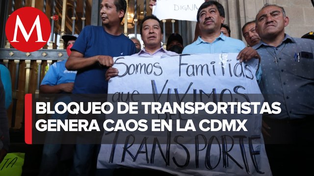 Transportistas bloquearon varías vialidades de la CdMx