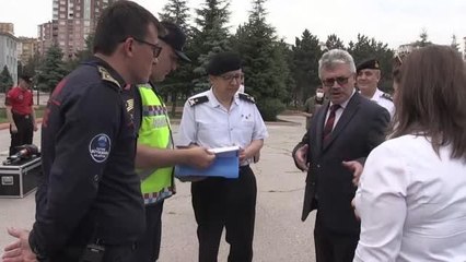 Jandarma personeline hibrit araçlardaki yangına müdahale eğitimi