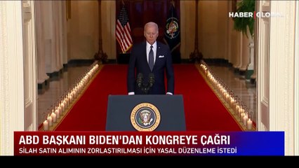 ABD Başkanı Joe Biden'dan kongreye çağrı ''Artık yeter''