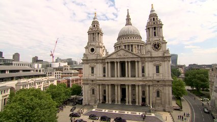 Royal Family leave St Paul's after Jubilee Service