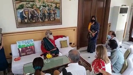 पद्म विभूषण जग्गी सद्गुरू जयपुर में, राजसिको चेयरमैन ने की खास मुलाकात