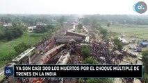 Ya son casi 300 los muertos por el choque múltiple de trenes en la India