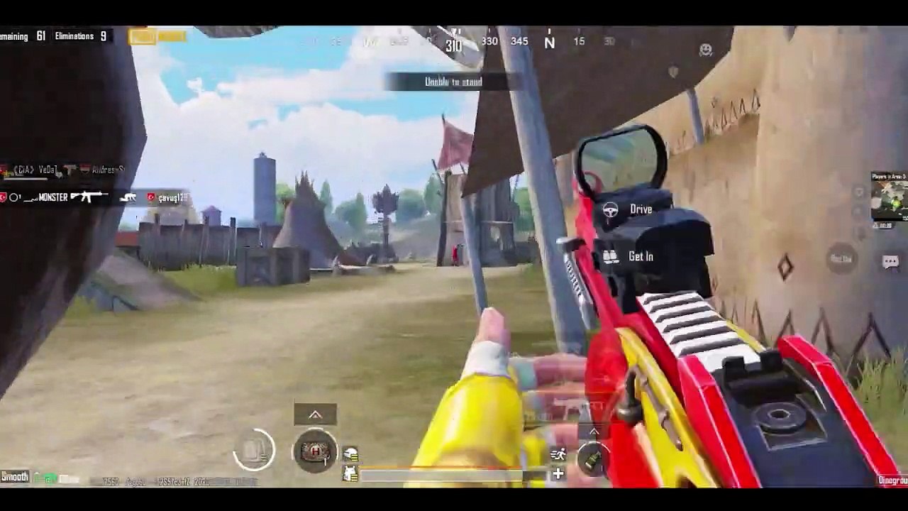 Omg!! 4 ENEMIES RUSHED ME IN HEREPubg Mobile