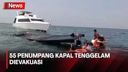55 Penumpang Kapal Tenggelam Dievakuasi Selamat di Perairan Kepulauan Seribu