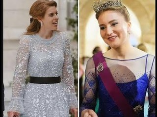 Tải video: La principessa Kate e Beatrice escono con abiti di paillettes identici a quelli reali giordani