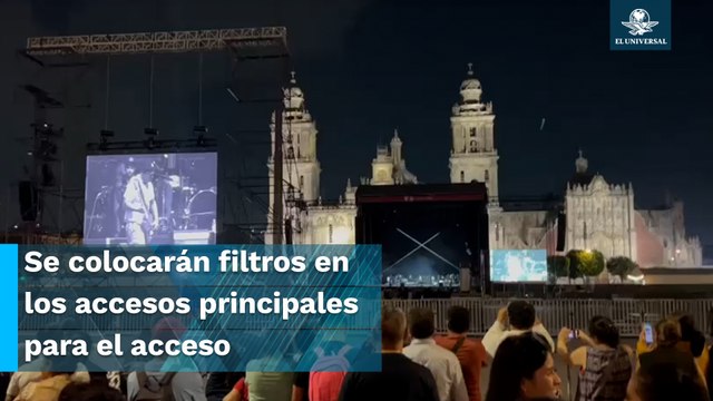 Todo listo para la presentación de los Fabulosos Cadillacs en el Zócalo este sábado