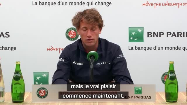 Roland-Garros - Ruud : Le vrai plaisir commence maintenant